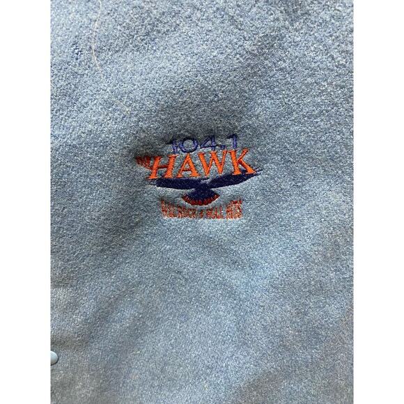 Vintage Rare 104.1 The Hawk All Rock & Roll Hits Letterman Jacket Size XL - Picture 2 of 4